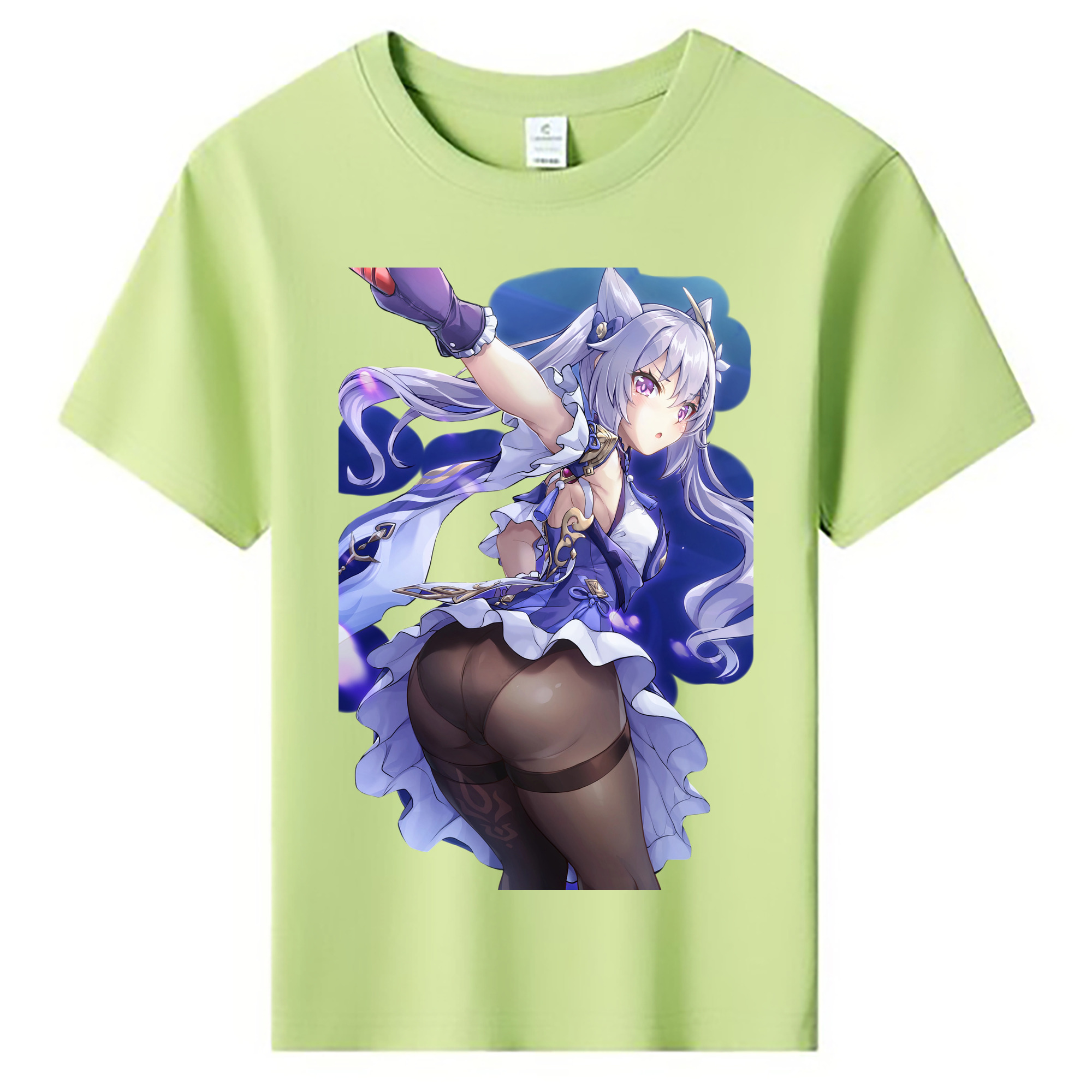 げんし神 刻晴 こくせい genshin Kokusei 綿100％キッズTシャツ（フロントプリント）